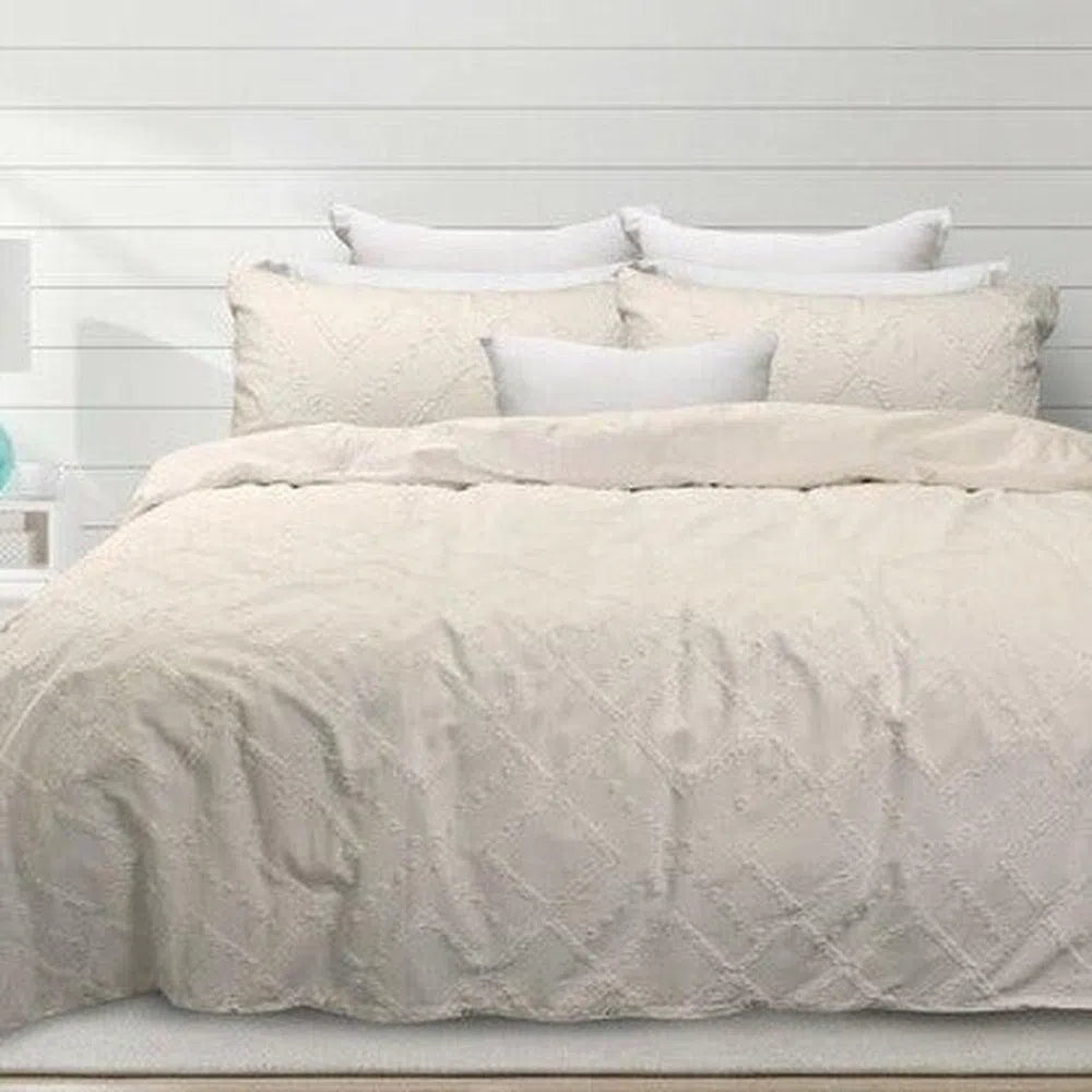 Gypsy Textured Quilt Cover Set Sand By Bas Phillips-Candles2go
