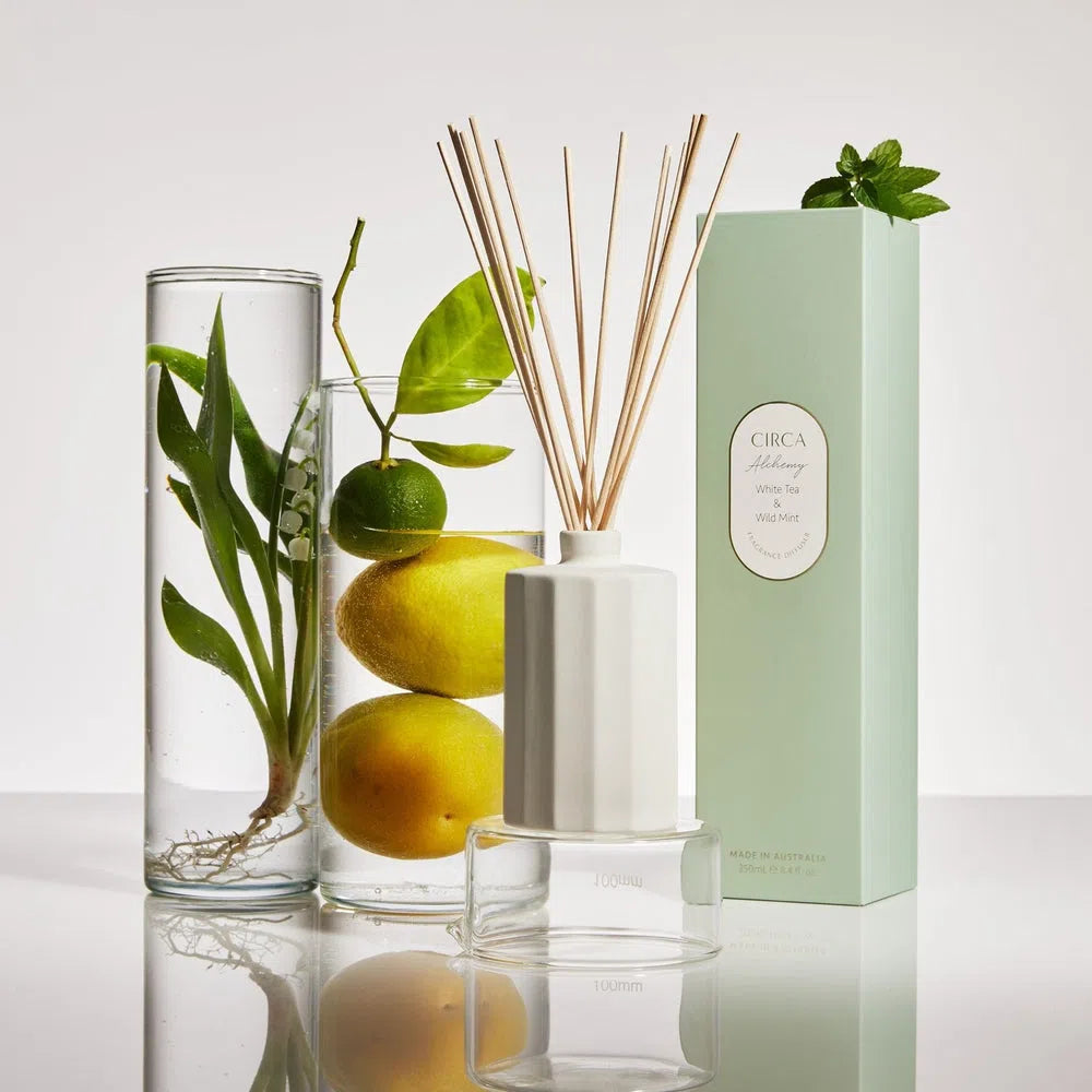 Kitchen Alchemy White Tea and Wild Mint 250ml Diffuser by Circa-Candles2go