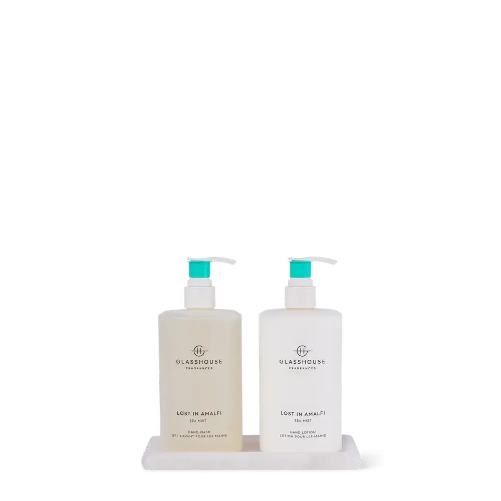 Lost In Amalfi Hand Care Duo with Tray by Glasshouse Fragrances-Candles2go