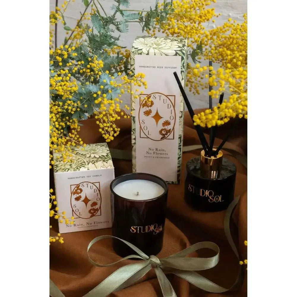 No Rain, No Flowers 200g Candle by Studio Sol Limited Edition-Candles2go