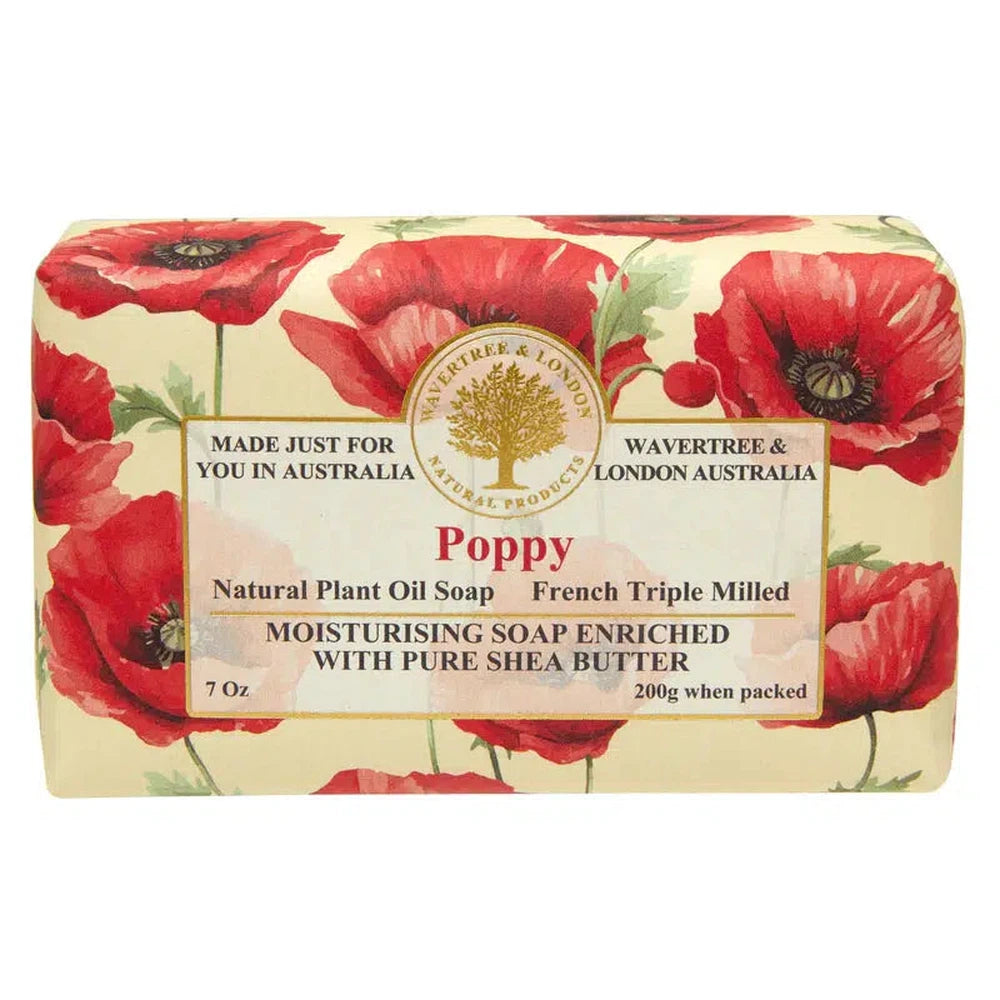 Poppy Soap 200g by Wavertree and London Australia-Candles2go