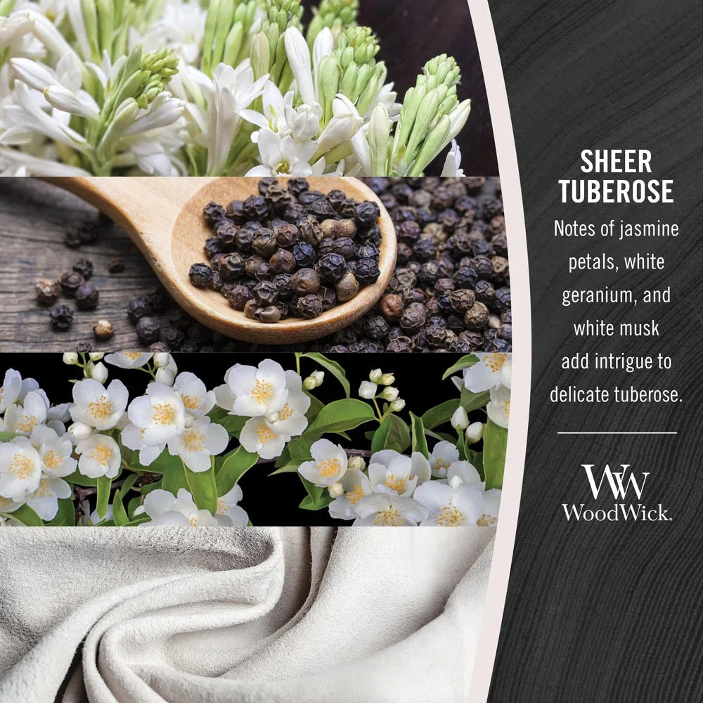 Sheer Tuberose Wax Melts by Woodwick Candle-Candles2go