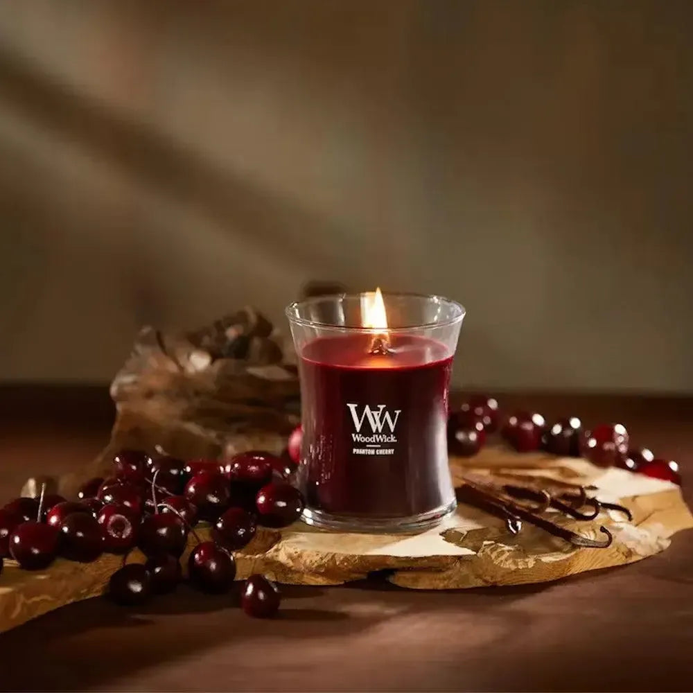 Woodwick Candles Phantom Cherry 275g Candle-Candles2go