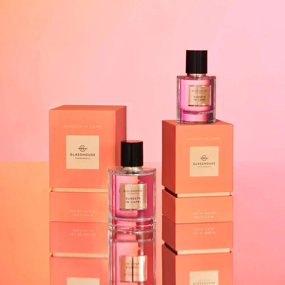 Glasshouse Perfumes Sunsets In Capri 100ml Parfum Spray-Candles2go