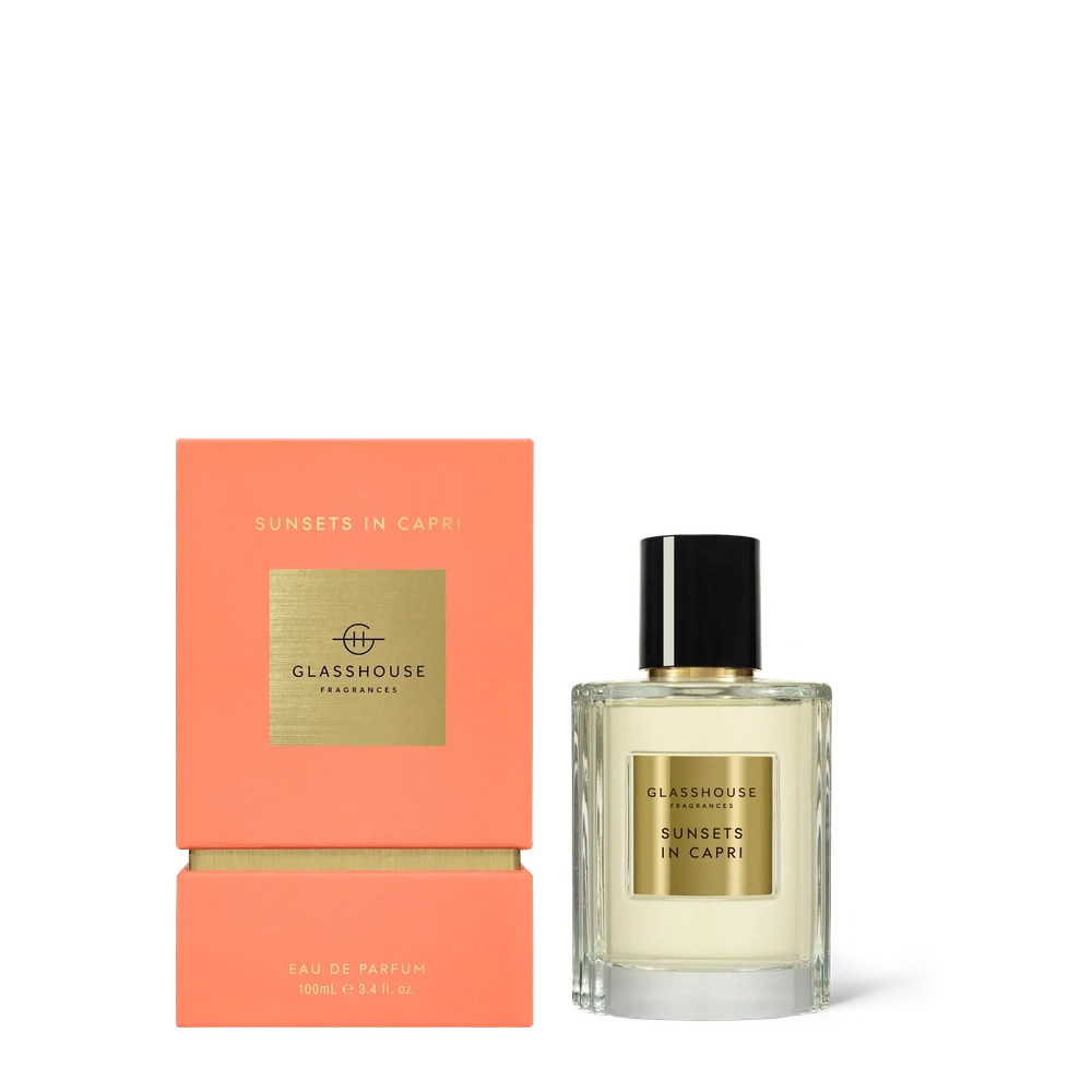 Glasshouse Perfumes Sunsets In Capri 100ml Parfum Spray-Candles2go