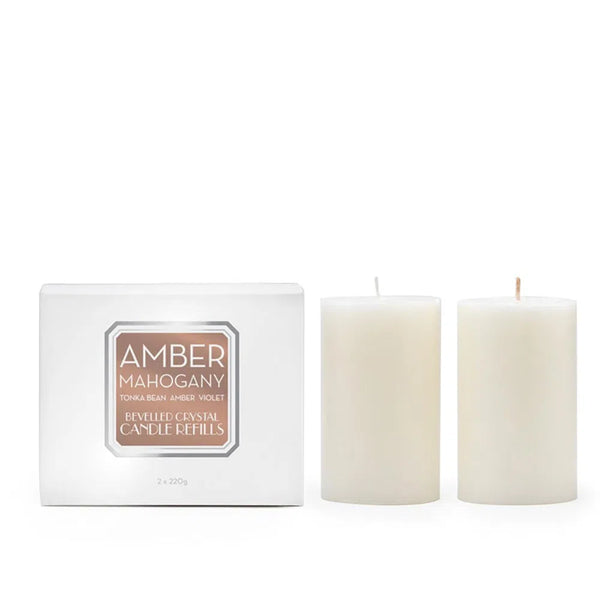 Amber Mahogony Crystal Candle Refill by Abode Aroma-Candles2go