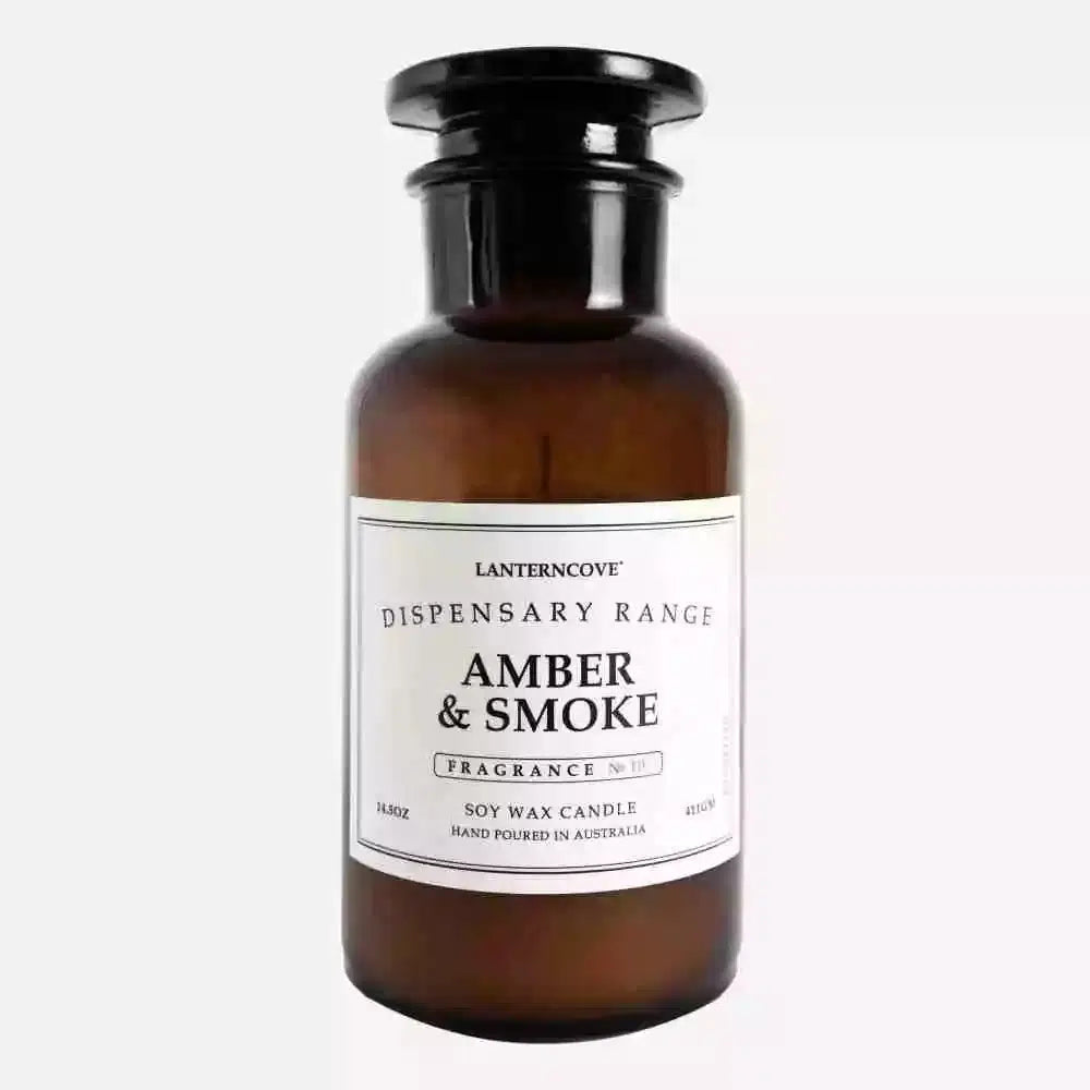 Amber & Smoke 14.5oz Candle by Lantern Cove Dispensary-Candles2go