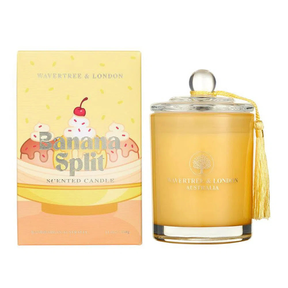 Banana Split 330g Candle by Wavertree and London Australia-Candles2go