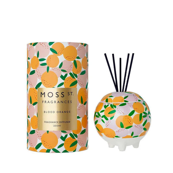 Blood Orange 350ml Ceramic Reed Diffuser by Moss St Fragrances-Candles2go