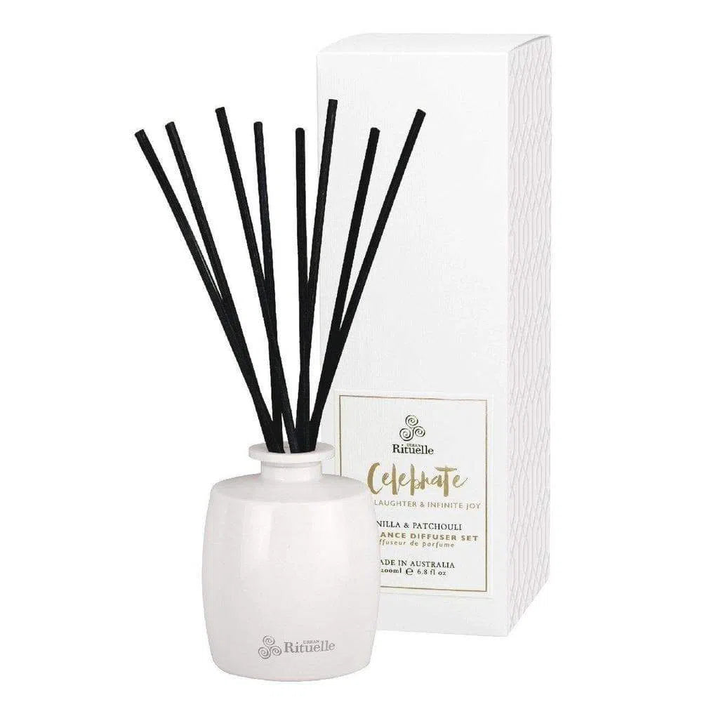 Celebrate Vanilla & Patchouli Fragrance Diffuser by Urban Rituelle-Candles2go