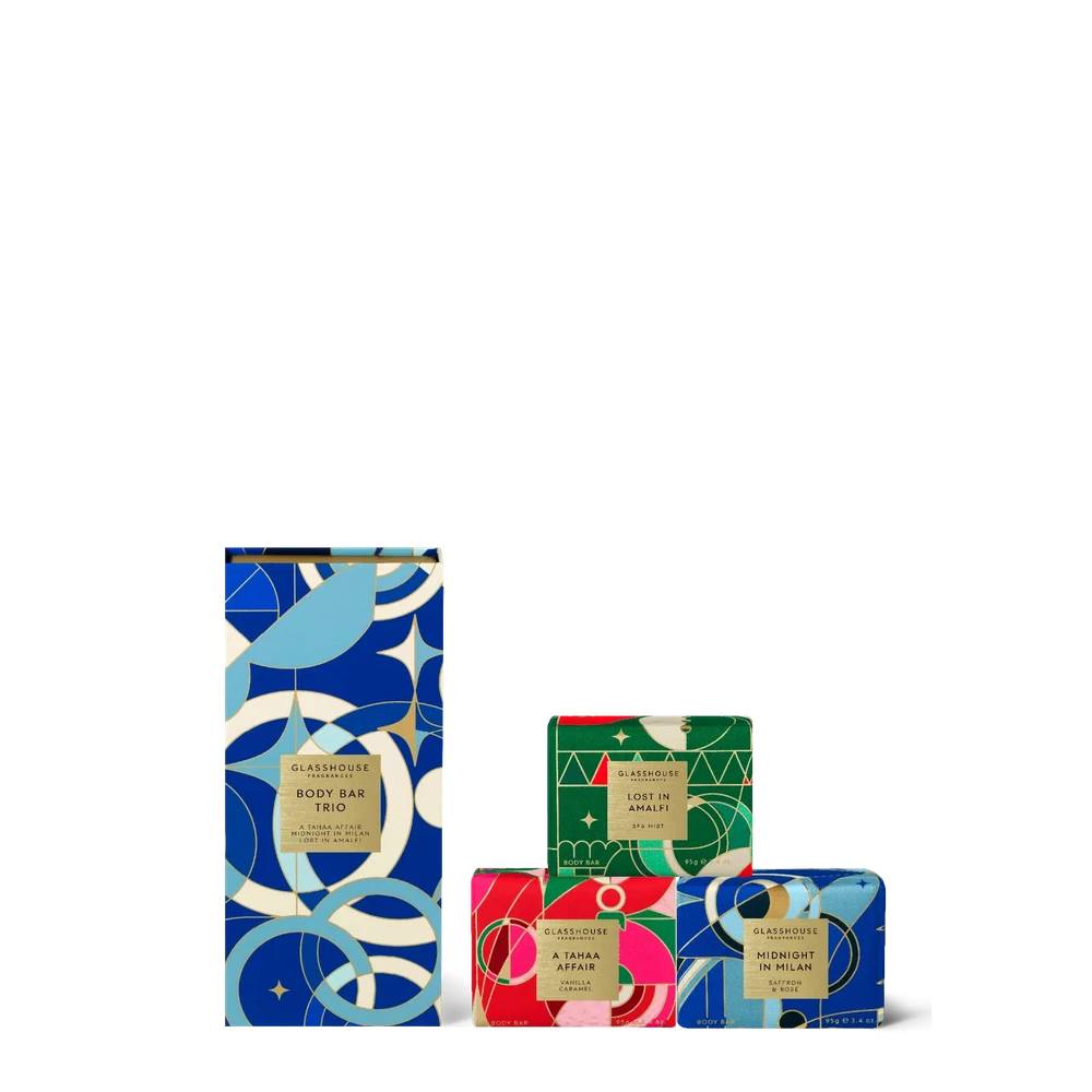 Christmas Limited Edition Body Bar Trio Pack by Glasshouse Fragrances