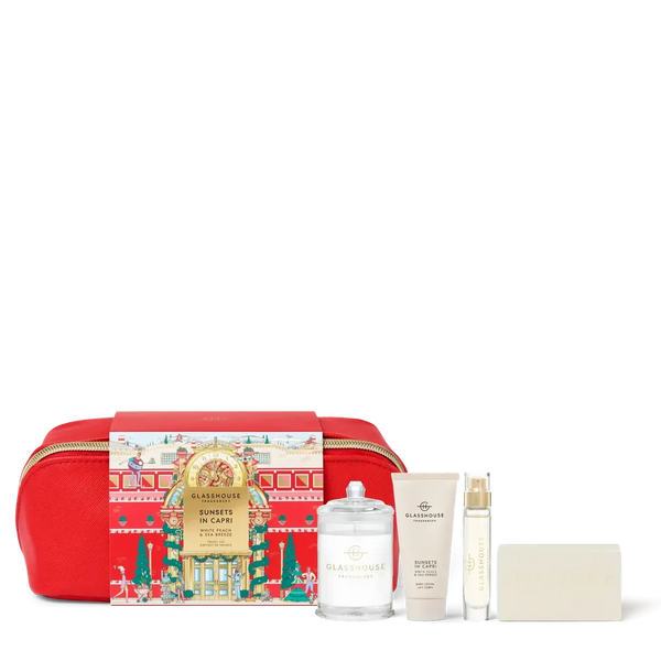 Christmas Limited Edition Glasshouse Sunsets In Capri Travel Gift Set 2025-Candles2go