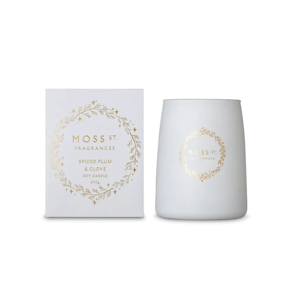 Christmas Limited Edition Moss St Spiced Plum & Clove 370g Candle 2025-Candles2go