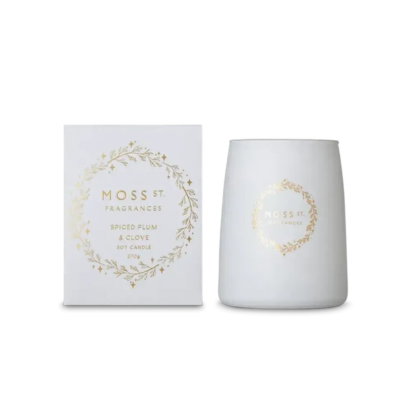 Christmas Limited Edition Moss St Spiced Plum & Clove 370g Candle 2025-Candles2go