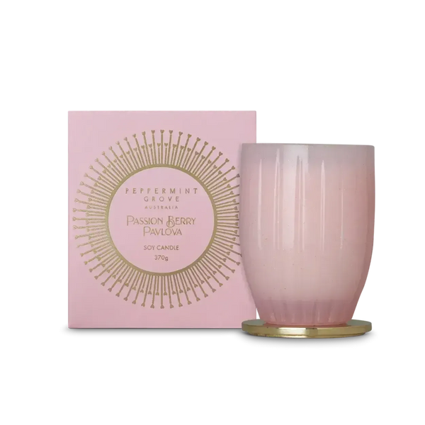 Christmas Limited Edition Peppermint Grove Passion Berry Pavlova 370g Candle 2025-Candles2go