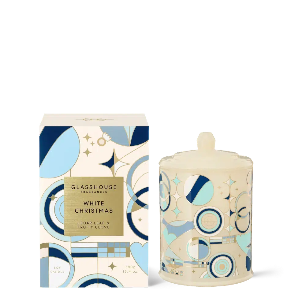 Christmas Limited Edition White Christmas 380g Candle by Glasshouse Fragrances