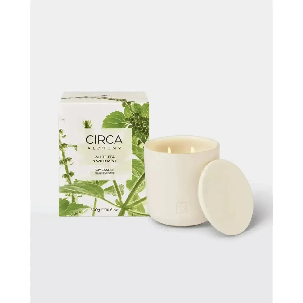 Circa Alchemy White Tea & Wild Mint 300g Candle-Candles2go