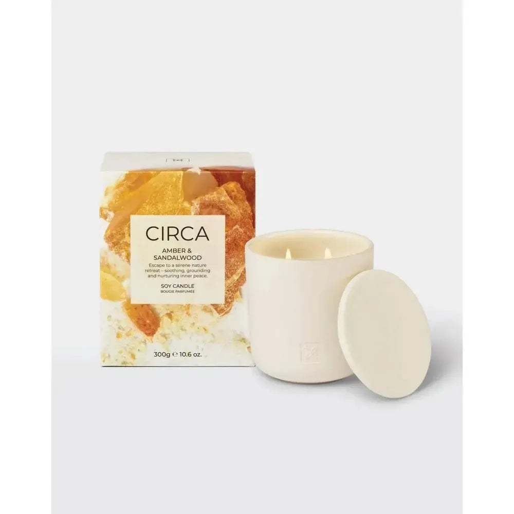 Circa Amber & Sandalwood 300g Candle-Candles2go