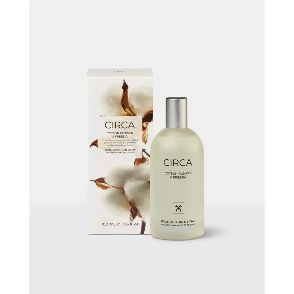 Circa Cotton Flower & Freesia 100ml Room & Linen Spray-Candles2go