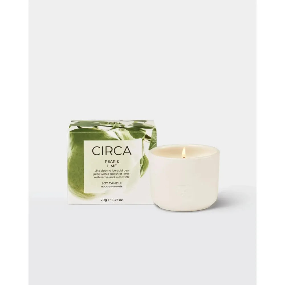 Circa Pear & Lime 70g Mini Candle-Candles2go