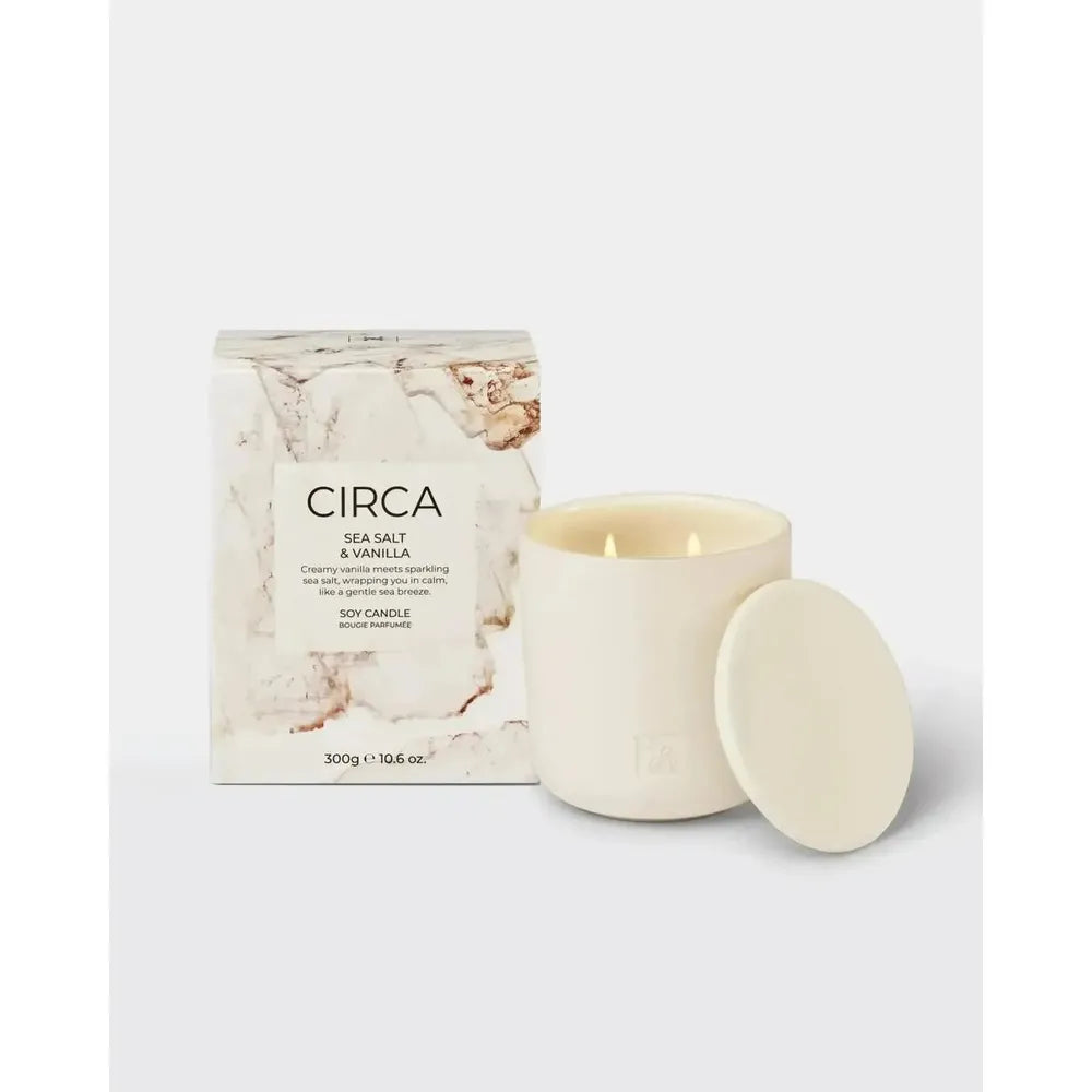 Circa Sea Salt & Vanilla 300g Candle-Candles2go