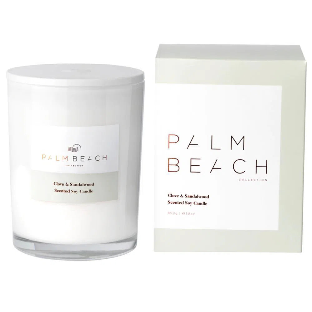 Clove and Sandalwood 850g Deluxe by Palm Beach-Candles2go