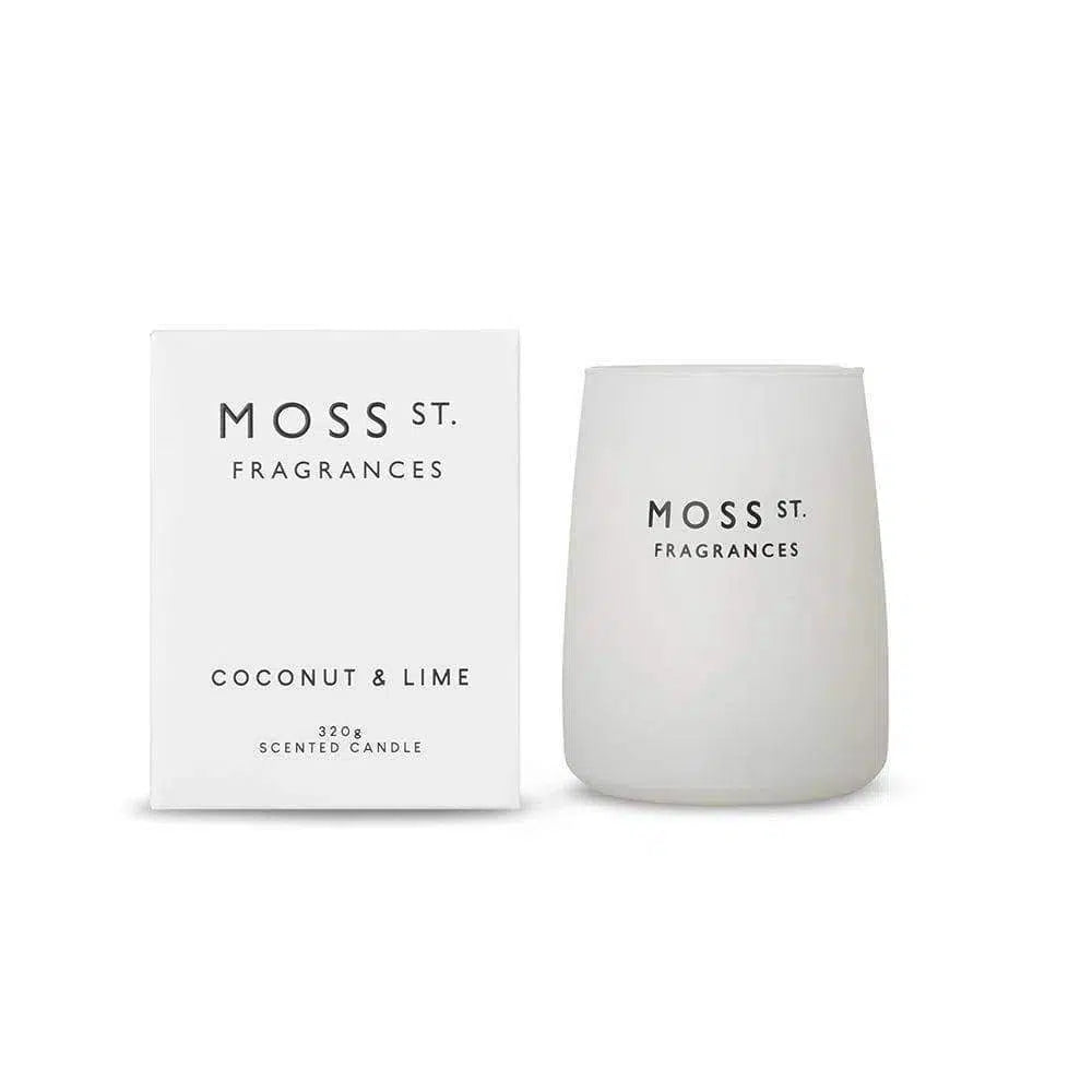 Coconut and Lime 320g Candle by Moss St Fragrances-Candles2go