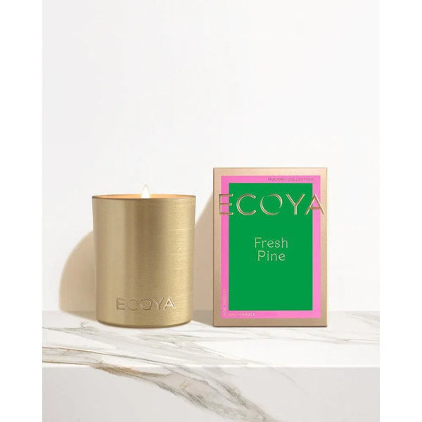 Ecoya Fresh Pine Goldie Jar 400g Limited Edition Christmas-Candles2go