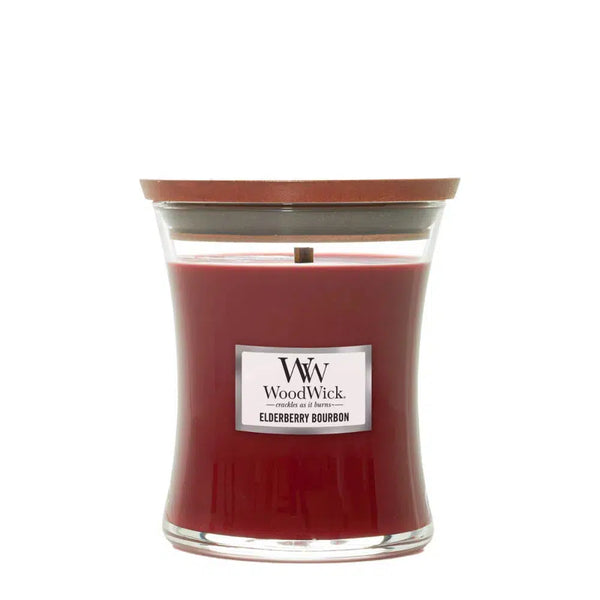 Elderberry Bourbon medium 275g Candle by Woodwick-Candles2go