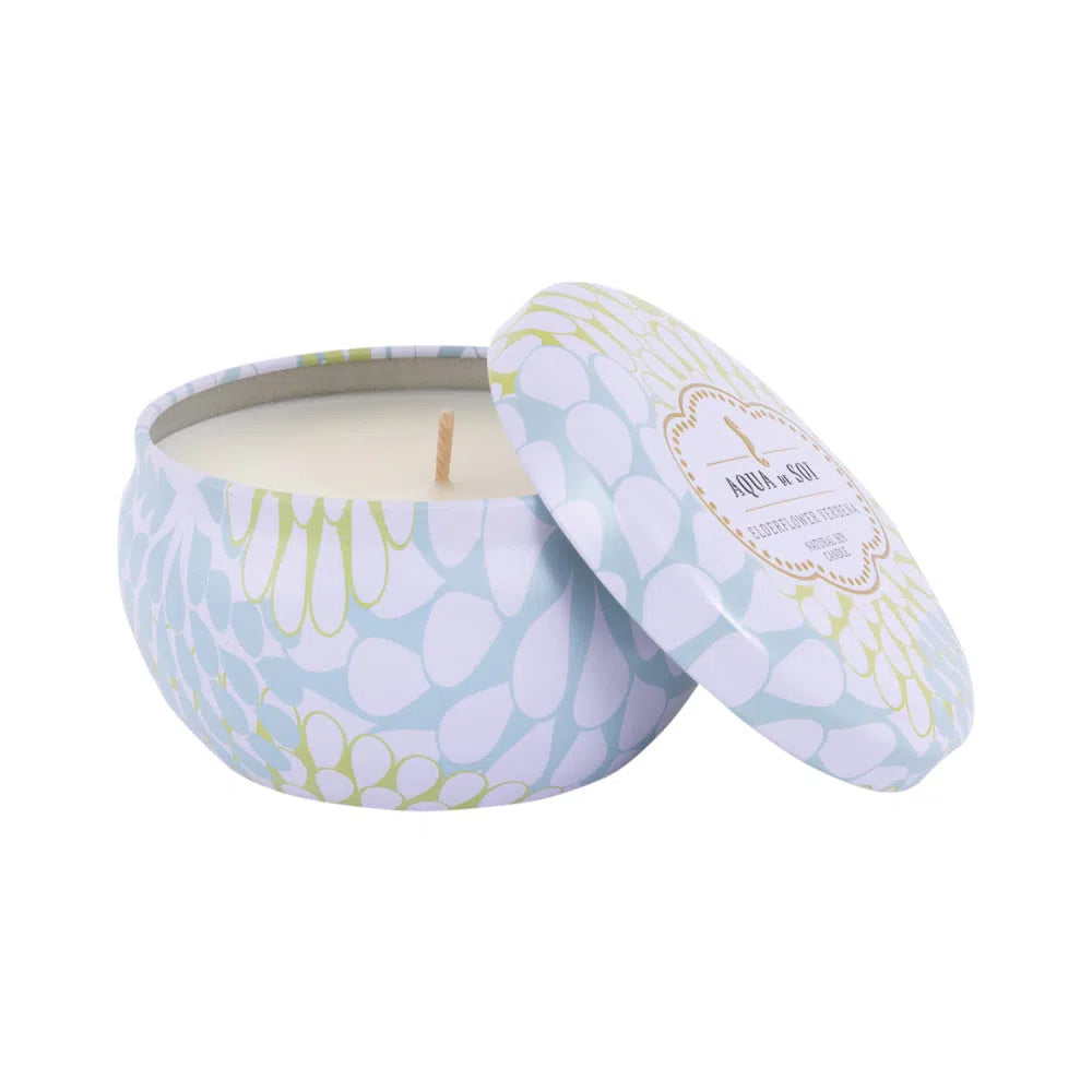 Elderflower Verbena Decorative Tin Candle 266g The Soi Co by Splosh-Candles2go