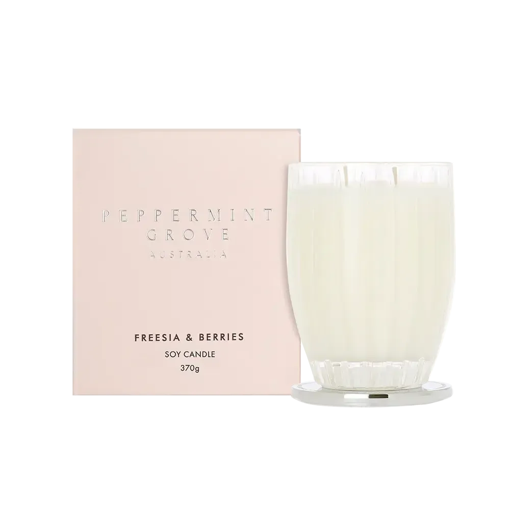 Freesia and Berries Candle 370g by Peppermint Grove-Candles2go