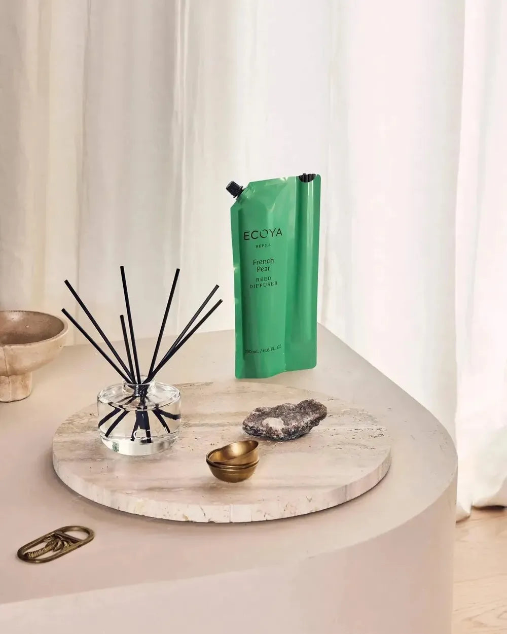 French Pear 200ml Diffuser Refill with Reeds by Ecoya-Candles2go