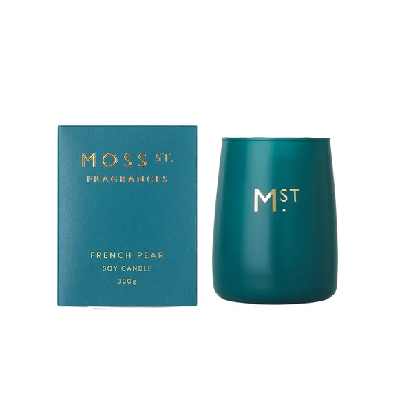 French Pear 320g Candle by Moss St Fragrances-Candles2go