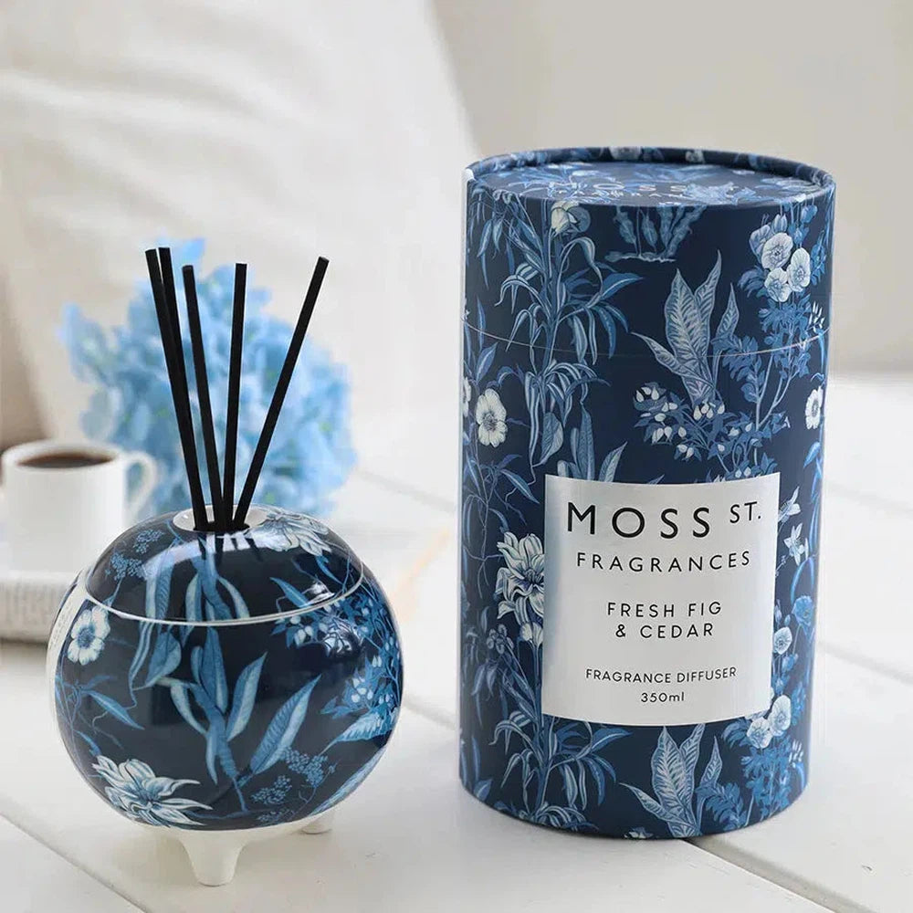 Fresh Fig & Cedar 350ml Ceramic Diffuser by Moss St Ceramics-Candles2go