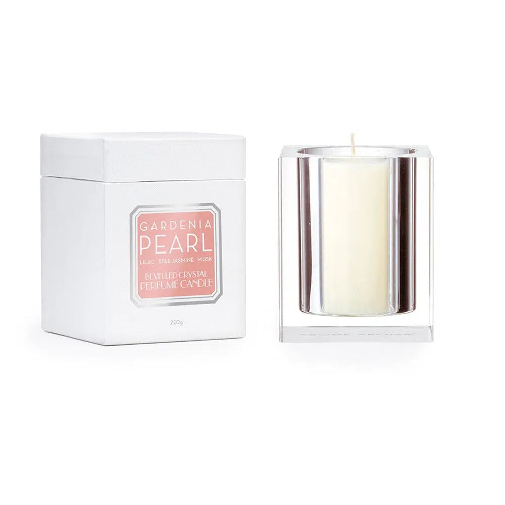 Gardenia Pearl Crystal Candle by Abode Aroma-Candles2go