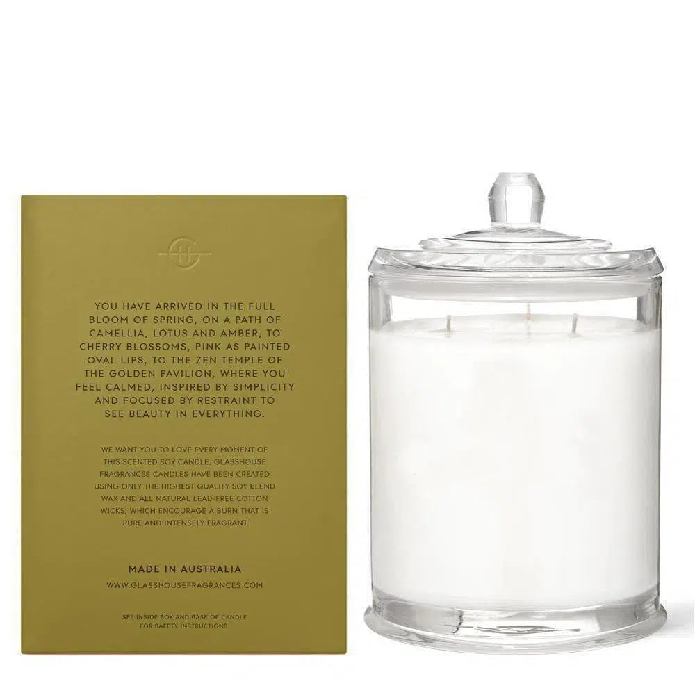 Glasshouse Candles 760G Kyoto In Bloom Candle-Candles2go