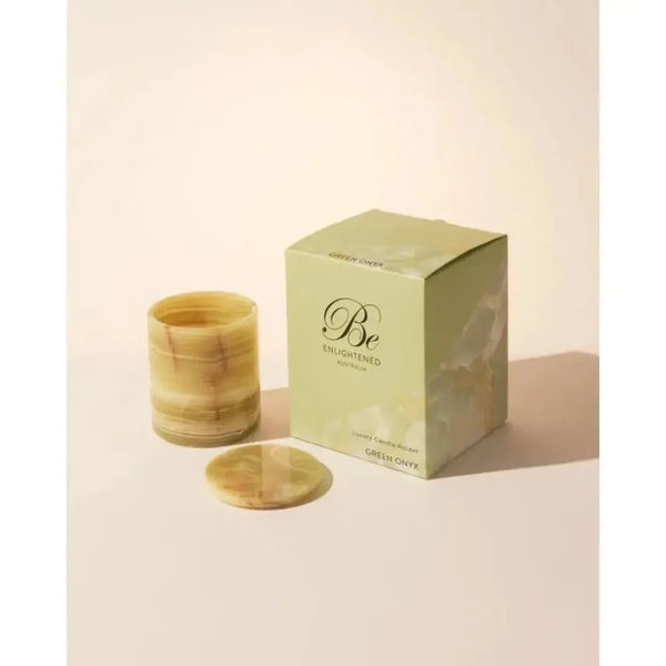 Green Onyx Luxury Candle Holder by Be Enlightened-Candles2go