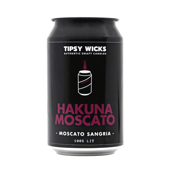 Hakuna Moscato Candles in a Can 300g by Tipsy Wicks-Candles2go