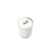 Herringbone 600g Candle with Scarf White Flower by Cote Noire
