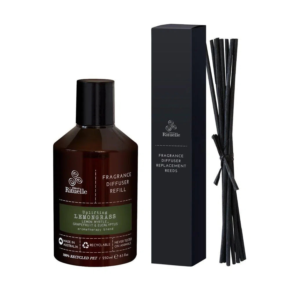 Lemongrass 250ml Diffuser Refill and Reeds by Urban Rituelle-Candles2go