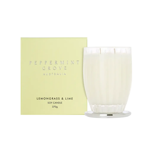 Lemongrass and Lime Candle 370g by Peppermint Grove-Candles2go
