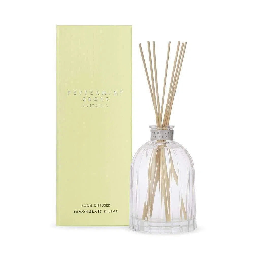 Lemongrass and Lime Diffuser 350ml by Peppermint Grove-Candles2go