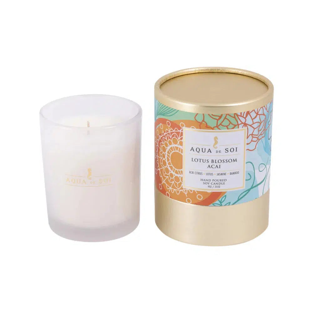 Lotus Blossom Acai Boxed Candle 255g The Soi Co by Splosh-Candles2go