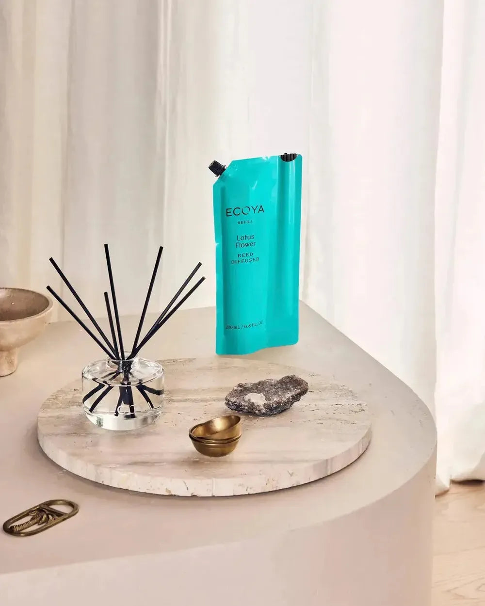 Lotus Flower 200ml Diffuser Refill with Reeds by Ecoya-Candles2go