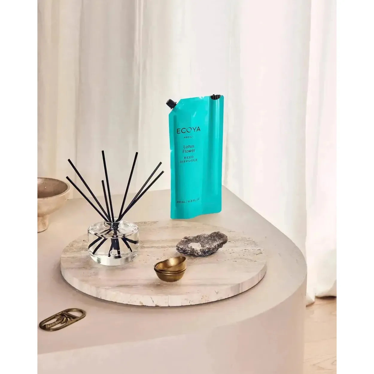 Lotus Flower 200ml Diffuser Refill with Reeds by Ecoya-Candles2go