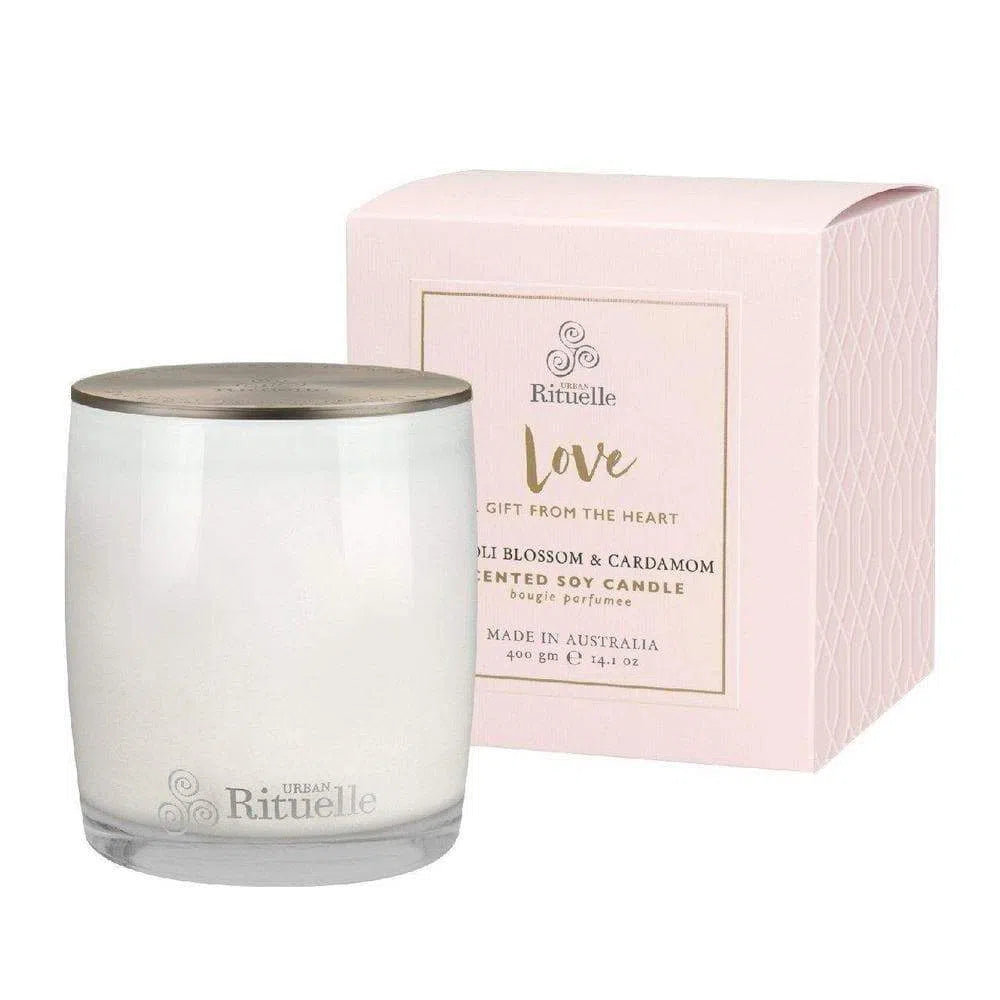 Love Neroli Blossom & Cardamom Soy Candle 400g by Urban Rituelle-Candles2go