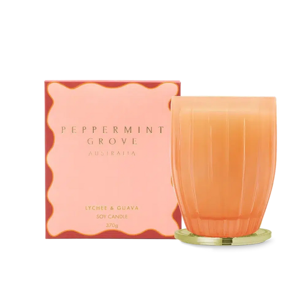 Lychee and Guava Limited Edition 370g Candle by Peppermint Grove-Candles2go