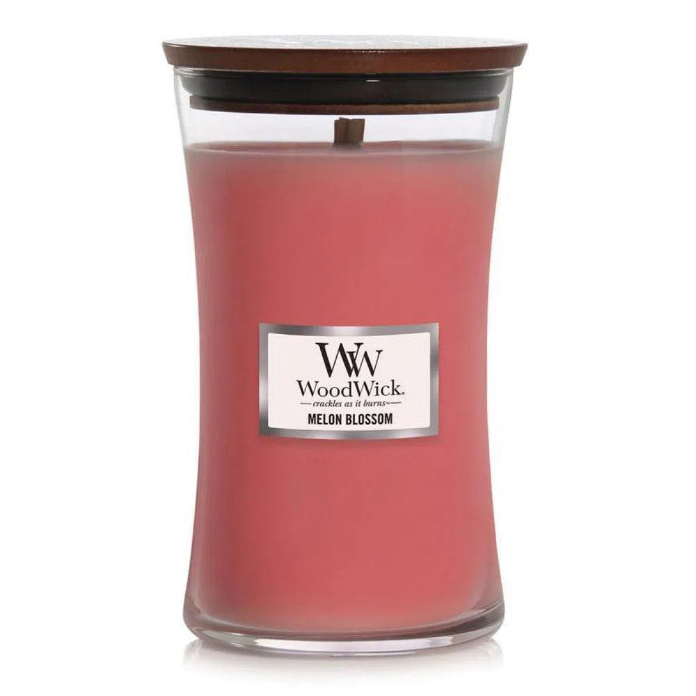 Melon Blossom Woodwick Large Candle 609g-Candles2go
