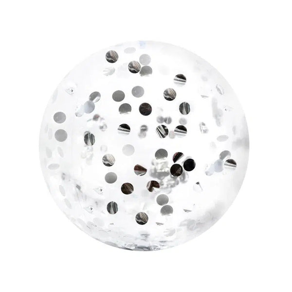 Minnidip Silver Confetti Beach Ball-Candles2go