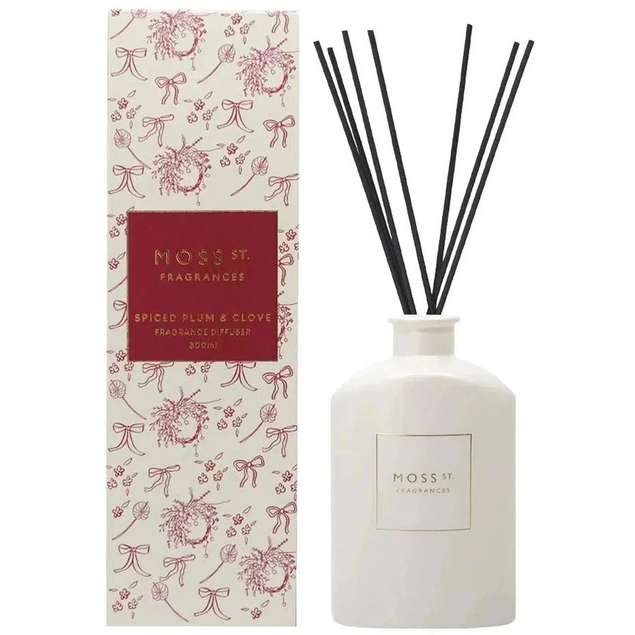 Moss St Fragrances Spiced Plum & Clive 300ml Diffuser Limited Edition Christmas-Candles2go